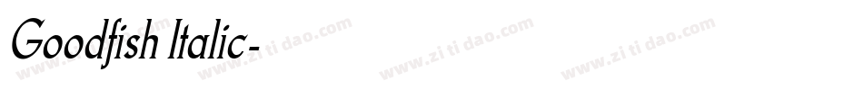 Goodfish Italic字体转换